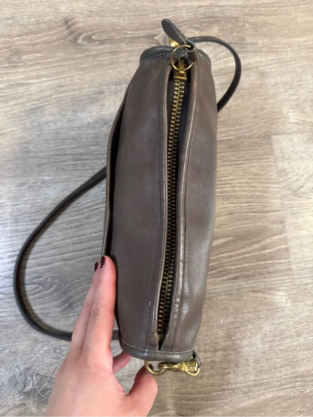 Vintage Coach NYC Companion Bag Glove Tanned Leather Crossbody